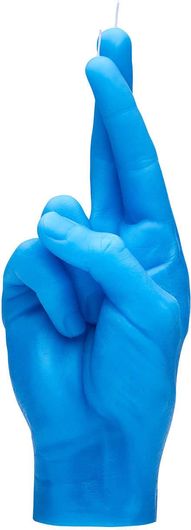 Κερί Χειρονομίας Crossed Fingers 365g Γαλάζιο