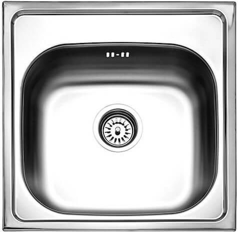 Νεροχύτης Fortinox Valley 25050 Ένθετος Inox Σατινέ 50x50cm Ασημί