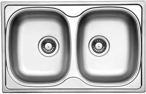Νεροχύτης Fortinox Valley 25200 Ένθετος Inox Σατινέ 79x50cm Ασημί