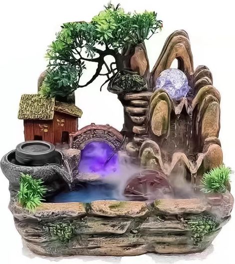 Συντριβάνι Επιτραπέζιο Διακοσμητικό με Τρεχούμενο Νερό 30x20x30cm 18719