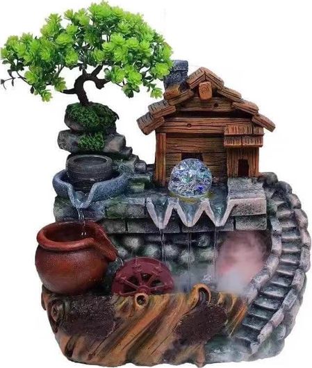 Διακοσμητικό Συντριβάνι Feng Shui με Τρεχούμενο Νερό 30x20x30cm 81251