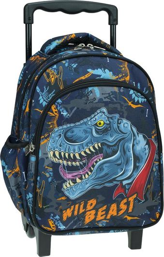 Σχολική Τσάντα Νηπίου Τρόλεϊ Back Me Up Wild Dino Beast Πολύχρωμη
