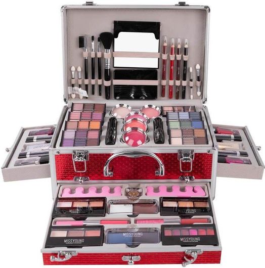 Βαλιτσάκι Με Καλλυντικά & Αξεσουάρ Miss Young Make Up Kit Red