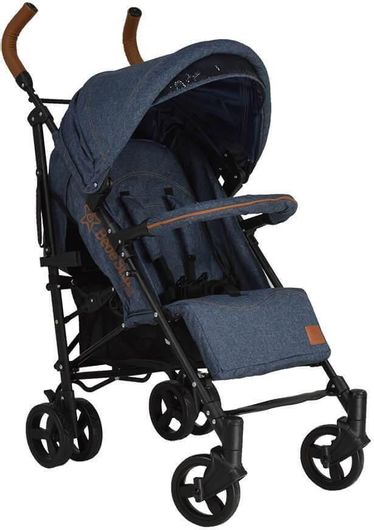 Καρότσι Μπαστούνι Bebe Stars Adam Jean 186-181 Μπλε