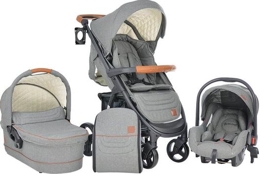 Πολυκαρότσι Bebe Stars Malibu 3in1 310-186 Γκρι