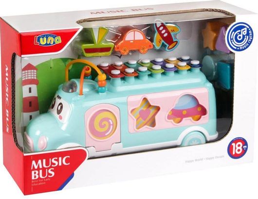 Μουσικό Παιχνίδι Luna Toys Μεταλλόφωνο Εκπαιδευτικό με Σχέματα
