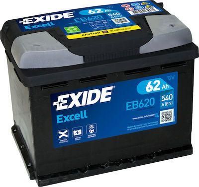 Μπαταρία Σκάφους & Αυτοκινήτου Exide Excell EB620 Δ 62Ah