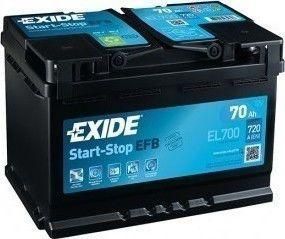 Μπαταρία Αυτοκινήτου Exide EFB EL700 Δ 70Ah