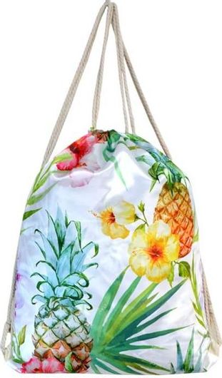 Σακίδιο Πουγκί Φρούτα Λευκό