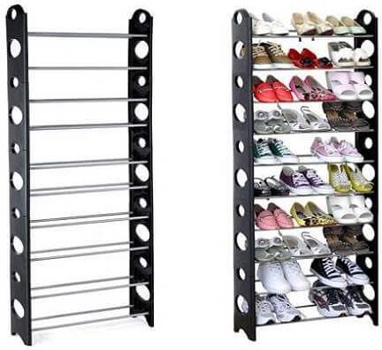 Παπουτσοθήκη Stand για Αποθήκευση 30 Ζευγαριών Παπουτσιών 64.5x20x156cm