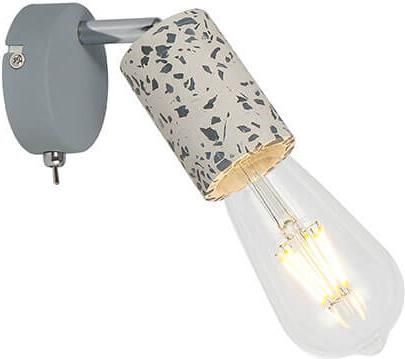 Φωτιστικό Τοίχου Globo Lighting Edmund Μοντέρνο Γκρι