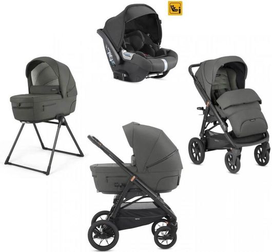 Πολυκαρότσι Inglesina Aptica XT Quattro System With Darwin i-Size Car Seat 3 in 1 Charcoal Grey