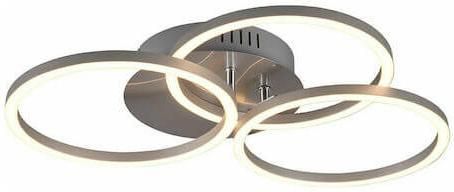 Πλαφονιέρα Οροφής RL Lighting Circle R62823107 Ματ Ασημί