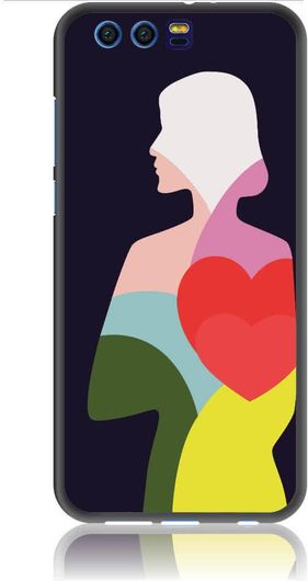 Θήκη Κινητού Decalaki Back Cover για Honor 9 - Soft TPU - Woman's Heart 50401