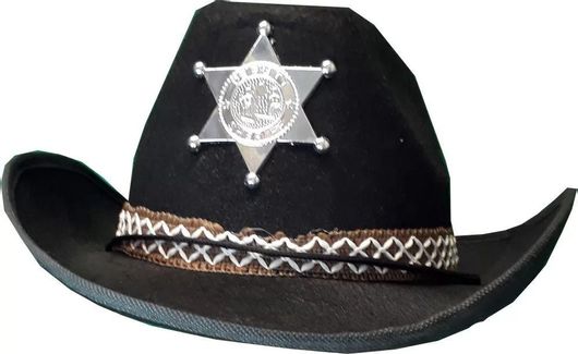 Καπέλο Σερίφη Μαύρο