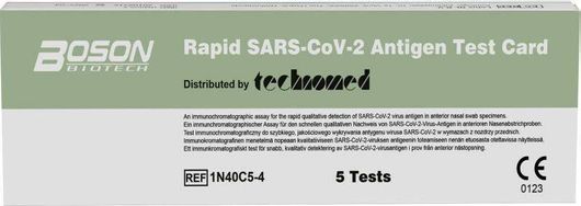 Αυτοδιαγνωστικό Τεστ Boson Rapid SARS-CoV-2 Antigen Ταχείας Ανίχνευσης Αντιγόνων με Ρινικό Δείγμα 5τμχ