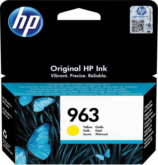 HP 963 Γνήσιο Μελάνι Εκτυπωτή InkJet Κίτρινο 3JA25AE