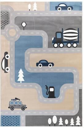 Παιδικό Χαλί Ezzo Vagio Road A167ACD Γκρι 1.60x2.30cm