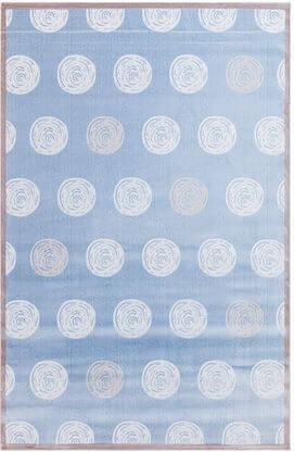 Παιδικό Χαλί Ezzo Ta Da Dots A653BXY Μπλε 1.33x1.90cm