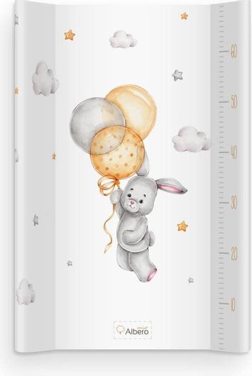 Αλλαξιέρα Albero Mio Μαλακή Αλλαξιέρα Rabbit από Ύφασμα 50x70cm Λευκό