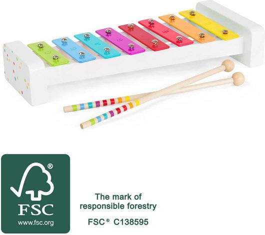 Ξυλόφωνο Small Foot Ξύλινο για 3+ Ετών