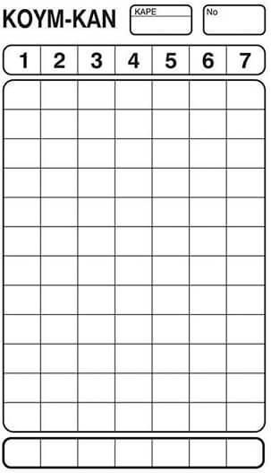 Μπλοκ Κουμ Καν 10x17cm 7στήλες 100 Φύλλα