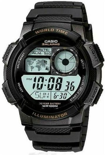 Ανδρικό Ρολόι Casio Standard AE-1000W-1AVEF με Καουτσούκ Λουράκι