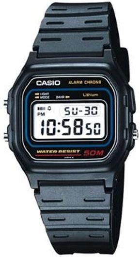 Ανδρικό Ρολόι Casio Classic W-59-1V με Καουτσούκ Λουράκι