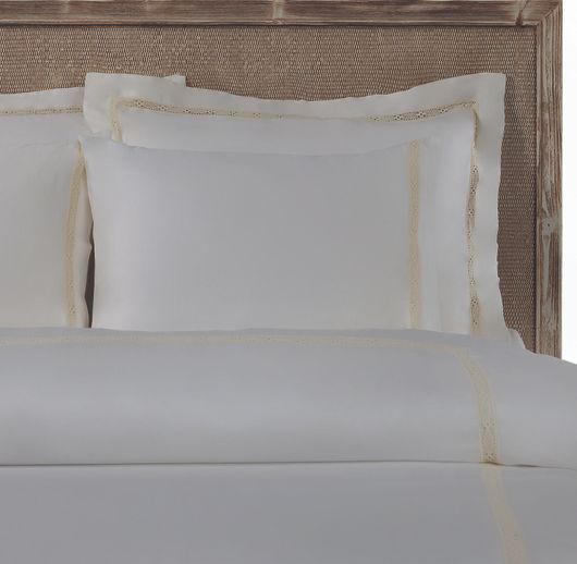 Μαξιλαροθήκη Homelier Σετ 2 Τμχ Florence 50x70cm Εκρού