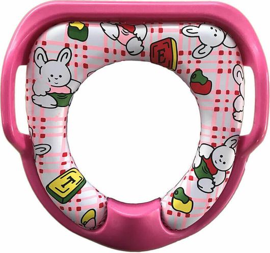 Παιδικό Κάθισμα Τουαλέτας με Χερούλια 31X29X8cm Ροζ