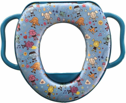 Παιδικό Κάθισμα Τουαλέτας με Χερούλια 35X30X7cm Γαλάζιο