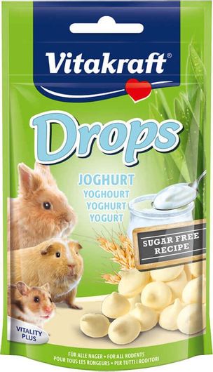 Λιχουδιά Τρωκτικών Vitakraft Drops Joghurt 75gr