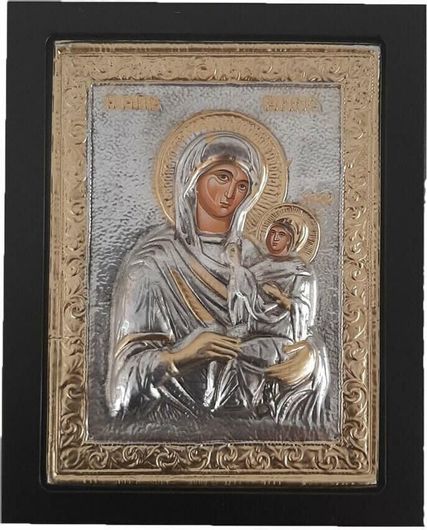 Εικόνα Αγία Άννα Επιμεταλλωμένη Επίχρυση 19x24cm