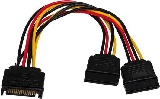 Αντάπτορας με Καλώδιο Akyga AK-CA-31 SATA Αρσενικό / 2x SATA Θηλυκό 2x 15cm