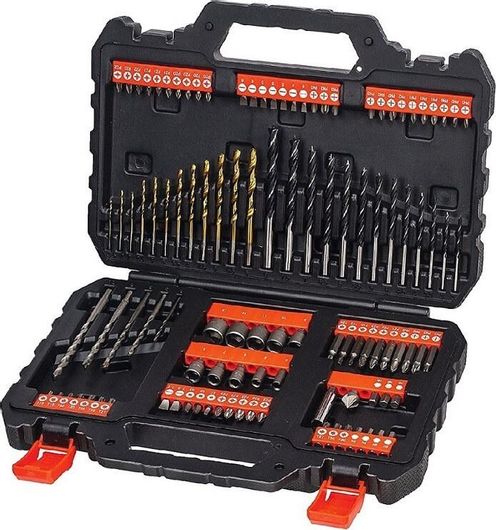 Σετ Εργαλείων με Μύτες & Τρυπάνια Black and Decker A7200-XJ 109τμχ