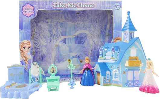 Κάστρο Πριγκίπισσας Zita Toys με 2 Κούκλες, Ήχο & Φως για 3+ Ετών