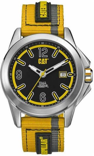 Ανδρικό Ρολόι Caterpillar Twist Up Yellow Nylon Strap Yu14162137 Πολύχρωμο