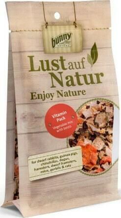 Τροφή για Κουνέλι Bunny Enjoy Nature Vitamin Pack Mix Λαχανικών 50gr