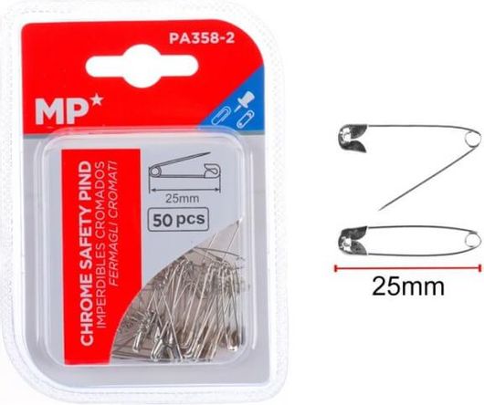 Παραμάνες Madrid Papel 25mm 50τμχ Ασημί
