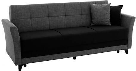 Καναπες Κρεβατι Homemarkt Τριθεσιος Hm3192.01 Σκουρο Γκρι 230x84x80 Εκ.