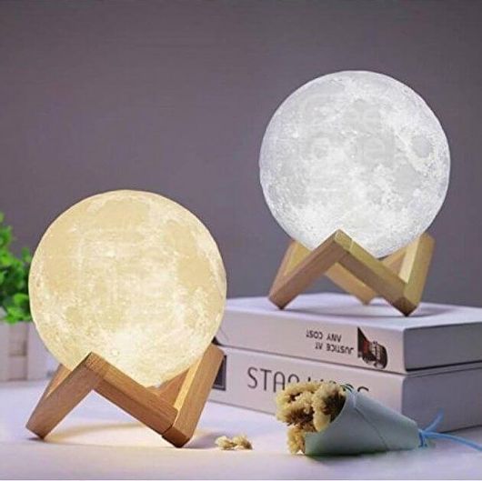 Φωτιστικό Φεγγάρι Moon Light Επαναφορτιζόμενο 3 Αποχρώσεις
