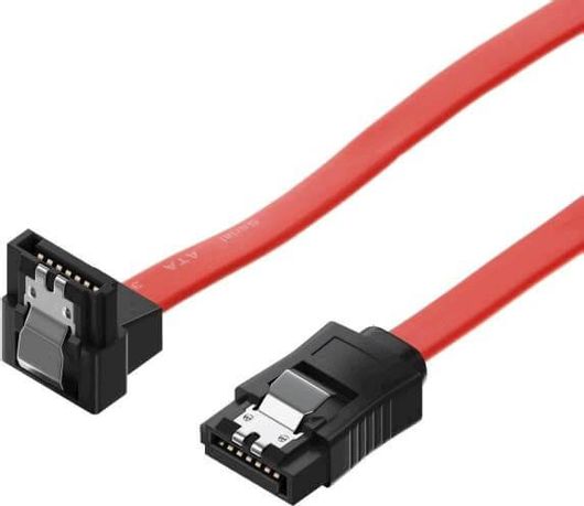 Καλώδιο SATA Akyga AK-CA-51 III 6GBs με Γωνιακό Κονέκτορα 90° 50cm Κόκκινο