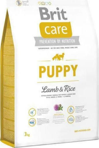 Ξηρά Τροφή Brit Care Puppy 3kg για Κουτάβια Μικρόσωμων Φυλών με Αρνί & Ρύζι 