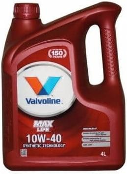 Λάδι Αυτοκινήτου Valvoline Oil Maxlife 10W-40 4lt