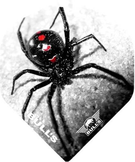 Φτερά για Βελάκια Powerflite D Μαύρο Widow