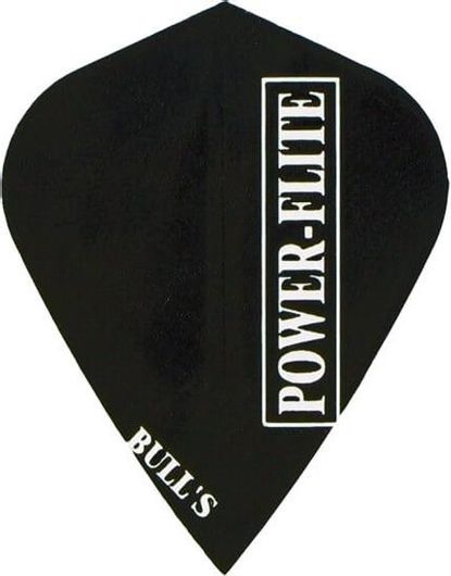 Φτερά για Βελάκια Powerflite L Solid Kite Μαύρο