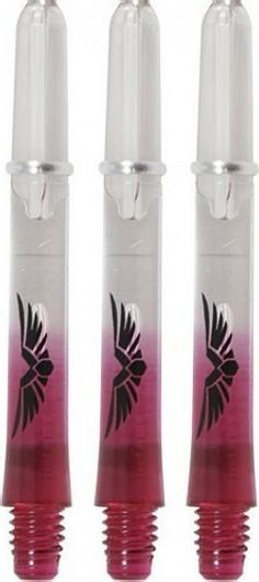 Ουρές για Βελάκια Eagle Claw Shaft In Between Rg. Clear Κόκκινο