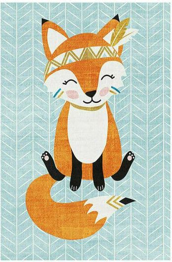 Χαλί Παιδικό Ezzo Playtime Fox KD55 0.80x1.50m
