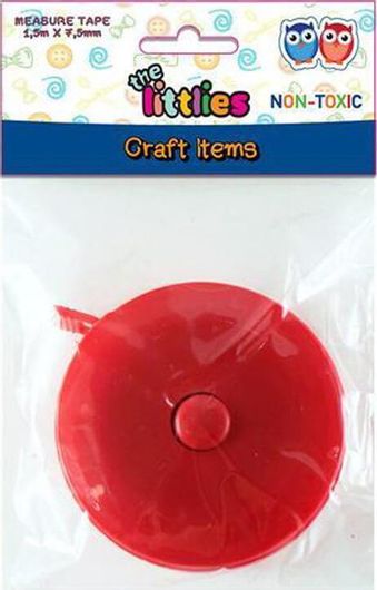 Μεζούρα με Κουμπί The littlies 1.5x7.5mm DIAK-000646792 Κόκκινο