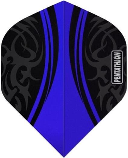 Φτερά για Βελάκια Pentathlon Std. Tribal Clear Μπλε